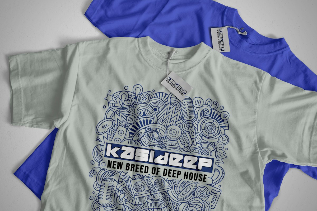 Detailed full-colour print on a t-shirt